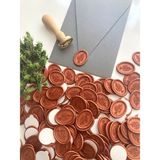 Talya Mum & Mühür Oval Buket Davetiye Mühür Mumu 50 Adet - Kızıl Bakır