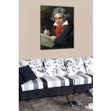 Talya Tablo Beethoven.. Rönesans ve Barok Dönemi Kanvas Tabloları Duvar Panosu. Klasik tablolar, Başyapıtlar, Van Gogh ve ünlü ressamların eserleri no-9899-1 (70X50)