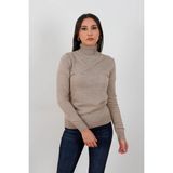 Tam Balıkçı Kadın Kazak 504 - Vizon