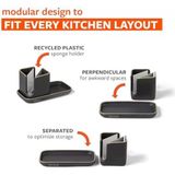 Tam Daire Mutfak Lavabo Aksesuarları, Seramik, Gri Beyaz, 1 Adet (1 Paket)