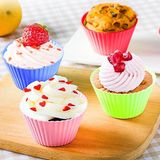 Tam Fiyat Silikon Muffin Kek Kalıbı Silikon Mini Browni Kalıbı Cupcake Kek Kalıbı Kokusuz Silikon Kek Kalıbı - 6 Adet