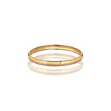 TAM GOLD KUYUMCULUK 4 Gram Altın Yatay Çizgi Desenli (3,5 Mm) Bilezik- Yatırımlık & Hediyelik