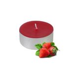 Tam İthalat 100 Lü Tealight Mum - Kırmızı - Açık Gri - 1 Adet