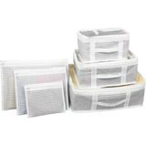 Tam İthalat Çizgili Bavul Içi Düzenleyici Valiz Organizer 6 Lı Set