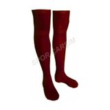 Tam Profesyonel Yetişkin Boy Futbol Çorabı,Tozluk,Konç Bordo Renk Bordo