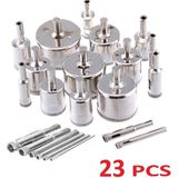 Tam Set 3MM-60MM Mermer Granit Fayans Cam Yuvarlak Delme Panç Elmas Matkap Için Boru Karot - Altın