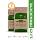 Tam Tarım 2 Adet - Glutensiz Çiğ Karabuğday Unu 1 kg - 2 kg