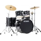 Tama St50h6c-bns Stagestar Black Night Sparkle 5 Parça 20b/10t/12t/14f/14s Aksamlı Ve Zilli Akustik Davul Seti