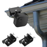 Tamamen Yeni Blink Dış Mekan ve Blink XT / XT2 Kamera için Oluk Montajı, Ayarlanabilir Hava Koşullarına Dayanıklı Alüminyum Alaşım Montaj Braketi Blink Ev Güvenlik Sistemi için (2'li Paket, Siyah)
