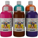 Tamamlayıcı Renkler Parmak Boyası 6'Lı Set 6X500 Gr
