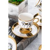 Tamara 6 Kişilik Kahve Fincanı Takımı - 90 ml