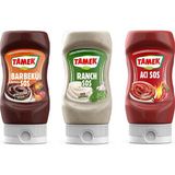 Tamek Barbekü - Ranch - Acı Sos 3lü Set - 220 gr