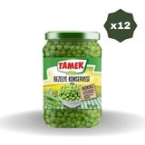 Tamek Bezelye Cam Kavanoz 670GR - (12 Adet) - 670 gr