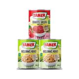 Tamek Haşlanmış Nohut (800 Gr) 2 Adet ve Domates Salçası (830 Gr) 1 Adet