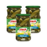 Tamek Kornişon Turşusu, Mini Salatalık Turşusu, 350 gr, 3'lü Paket