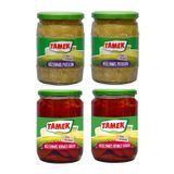 Tamek Közlenmiş Patlıcan ve Kırmızı Biber, 4'lü Set