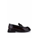 Tamer Tanca 1068 9001 Erkek Hakiki Deri Bordo Loafer Ayakkabı