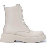 Tamer Tanca 945 4322 BN SK24-25 Kadın Deri Bej Casual Bot