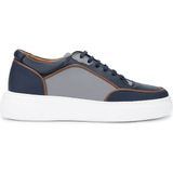 Tamer Tanca Erkek Deri Lacivert Sneakers & Spor Ayakkabı 1092 202501 Erk Ayk Y25 Lacı Mt/byz Fltr/grı