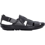 Tamer Tanca Erkek Derı Sandalet Sandalet 573 2052 Erk Sndlt Y21 - Siyah
