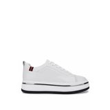 Tamer Tanca Erkek Hakiki Deri Beyaz Sneakers & Spor Ayakkabı 381 21624 ERK AYK Y25 BEYAZ DR/MET