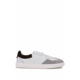 Tamer Tanca Erkek Hakiki Deri Beyaz/Taş Süet Sneakers & Spor Ayakkabı 1111 10125 ERK AYK Y25 OFF WHITE/TAS SUET