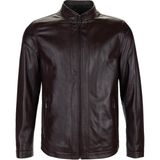 Tamer Tanca Erkek Hakiki Deri Kahverengi Deri Mont 797 2013 Erk Derı Ceket Y25 Kahve Dr - 5XL