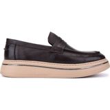 Tamer Tanca Erkek Hakiki Deri Kahverengi Loafer Ayakkabı 870 600 Erk Ayk SK26-27 Kahve Dr