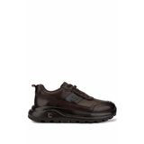 Tamer Tanca Erkek Hakiki Deri Kahverengi Sneakers & Spor Ayakkabı 298 3160-30219 ERK AYK SK25-26 KAHVE SILVER