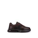 Tamer Tanca Erkek Hakiki Deri Kahverengi Sneakers & Spor Ayakkabı 298 3202-1626 ERK AYK SK25-26 KHV SLVR/KHV ALKL