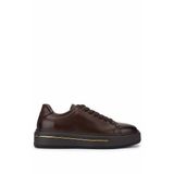 Tamer Tanca Erkek Hakiki Deri Kahverengi Sneakers & Spor Ayakkabı 298 3259-8086 ERK AYK SK25-26 KAHVE DR ALKL