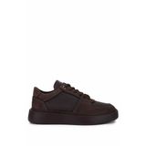 Tamer Tanca Erkek Hakiki Deri Kahverengi Sneakers & Spor Ayakkabı 352 23403 Erk Ayk SK25-26 Kahve