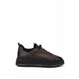 Tamer Tanca Erkek Hakiki Deri Kahverengi Sneakers & Spor Ayakkabı 381 20550 ERK AYK SK24-25 KAHVE ANL