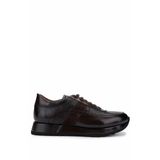 Tamer Tanca Erkek Hakiki Deri Kahverengi Sneakers & Spor Ayakkabı 477 49482 ERK AYK Y25 KAHVE