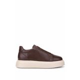 Tamer Tanca Erkek Hakiki Deri Kahverengi Sneakers & Spor Ayakkabı 966 A702 ERK AYK SK25-26 KAHVE