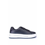 Tamer Tanca Erkek Hakiki Deri Lacivert Sneakers & Spor Ayakkabı 298 3259-8086 ERK AYK SK25-26 LACI DR ALKL
