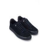 Tamer Tanca Erkek Hakiki Deri Lacivert Süet Sneakers & Spor Ayakkabı