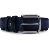 Tamer Tanca Erkek Hakiki Deri Lacivert Süet Spor Kemer 171 2003 Erk Kmr Y25 Lacı Suet - 125 cm