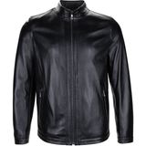Tamer Tanca Erkek Hakiki Deri Siyah Deri Deri Mont 797 2013 Erk Derı Ceket Y25 Sıyah Dr - 5XL