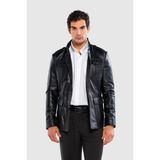 Tamer Tanca Erkek Hakiki Deri Siyah Deri Mont 415 K-757 Erk Dr Mont SK24/25 Sıyah Dr - L