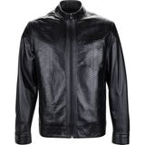 Tamer Tanca Erkek Hakiki Deri Siyah Deri Mont 571 Bıs-59 Erk Dr Mont Y26 Sıyah Pıton - 3XL