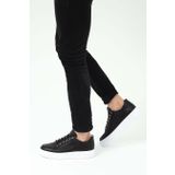 Tamer Tanca Erkek Hakiki Deri Siyah Deri Sneakers & Spor Ayakkabı