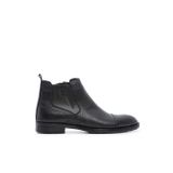 Tamer Tanca Erkek Hakiki Deri Siyah Floter Klasik Bot