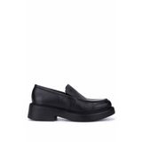 Tamer Tanca Erkek Hakiki Deri Siyah Floter Loafer Ayakkabı 1100 1914-EU ERK AYK SK25-26 SIYAH FLTR