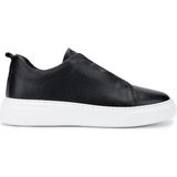 Tamer Tanca Erkek Hakiki Deri Siyah Floter Sneakers & Spor Ayakkabı 1163 2526 ERK AYK Y26 SIYAH FLTR