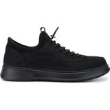 Tamer Tanca Erkek Hakiki Deri Siyah Nubuk Sneakers & Spor Ayakkabı 1204 9169-F412 Erk Ayk Y26 Sıyah Nbk