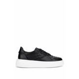 Tamer Tanca Erkek Hakiki Deri Siyah Sneakers & Spor Ayakkabı 04 268 ERK AYK Y25 SIYAH DR/ORGU