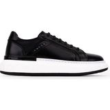 Tamer Tanca Erkek Hakiki Deri Siyah Sneakers & Spor Ayakkabı 1203 277 Erk Ayk SK26-27 Sıyah Dr