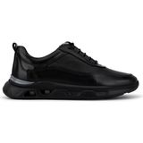 Tamer Tanca Erkek Hakiki Deri Siyah Sneakers & Spor Ayakkabı 1203 302 Erk Ayk SK26-27 Syh Antık/fltr
