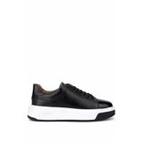 Tamer Tanca Erkek Hakiki Deri Siyah Sneakers & Spor Ayakkabı 222 70213 ERK AYK SK25-26 SIYAH DR